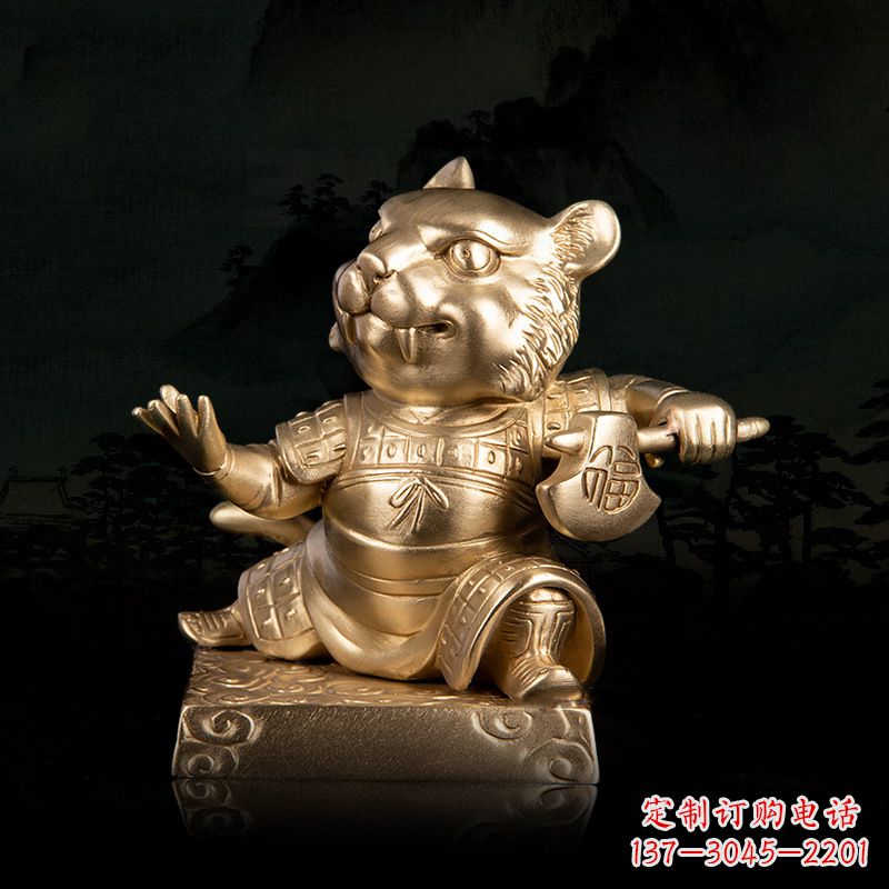 内江精美铜雕动物摆件