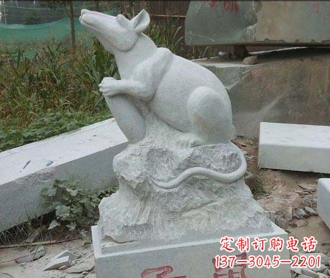 内江12生肖子鼠石雕