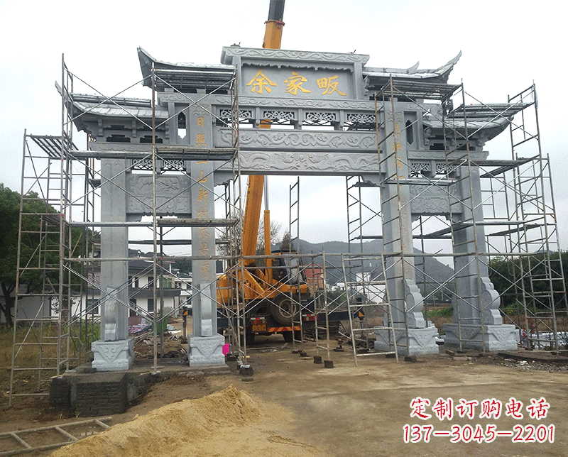 内江祠堂石雕牌坊