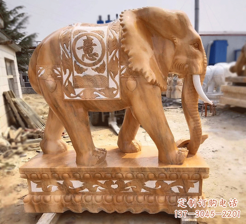 内江雕刻石雕大象