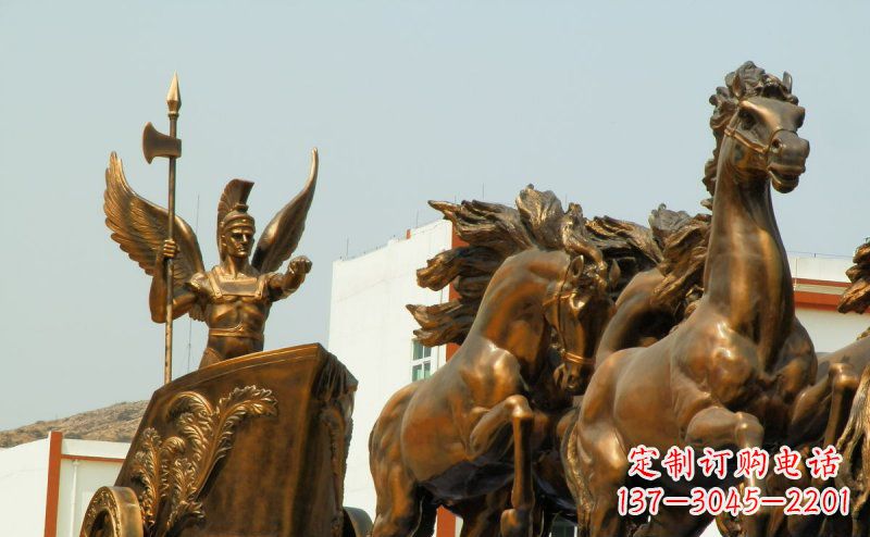内江阿波罗战车广场景观铜雕