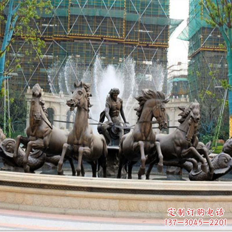 内江阿波罗战车水景喷泉装饰景观雕塑