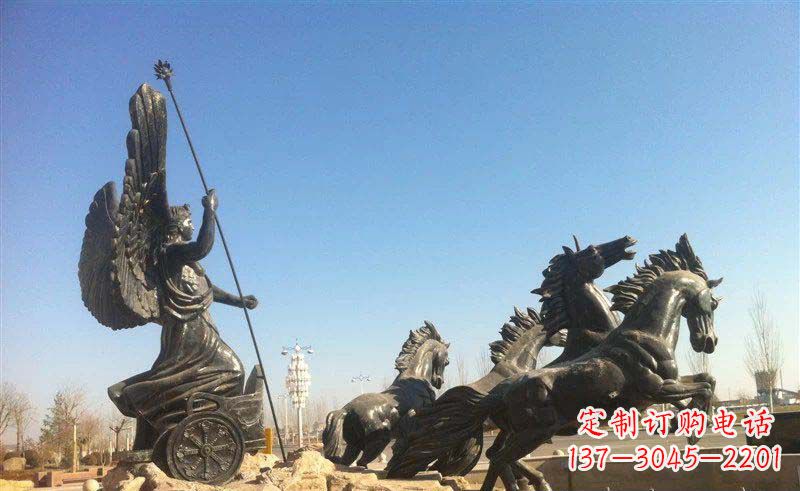内江阿波罗战车小区景观铜雕 (2)