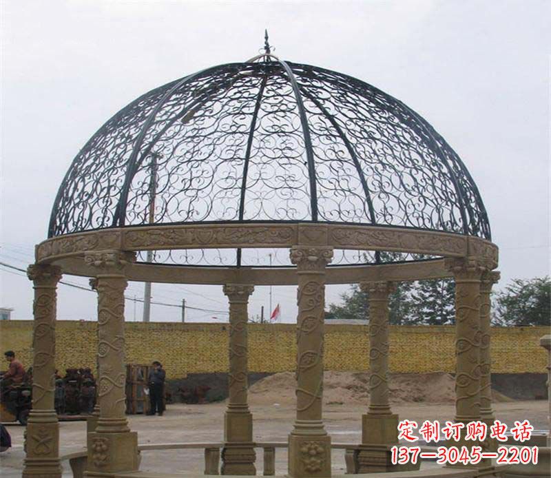 内江八角凉亭大理石雕塑