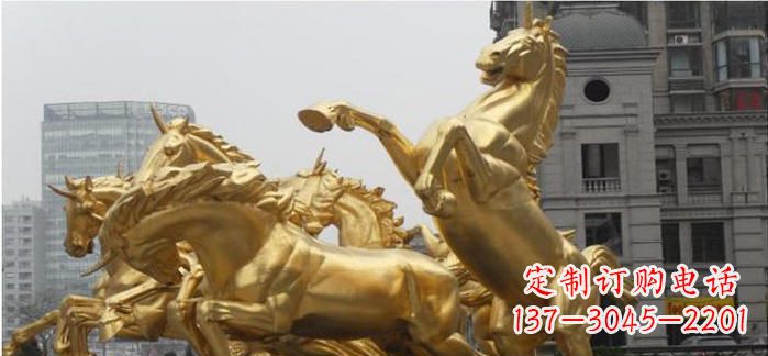 内江腾驰而去,竞技飞扬——“飞马腾跃”铜雕马群