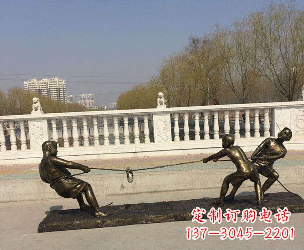 内江拔河儿童雕塑