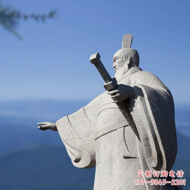 内江霸气无双秦始皇石雕像