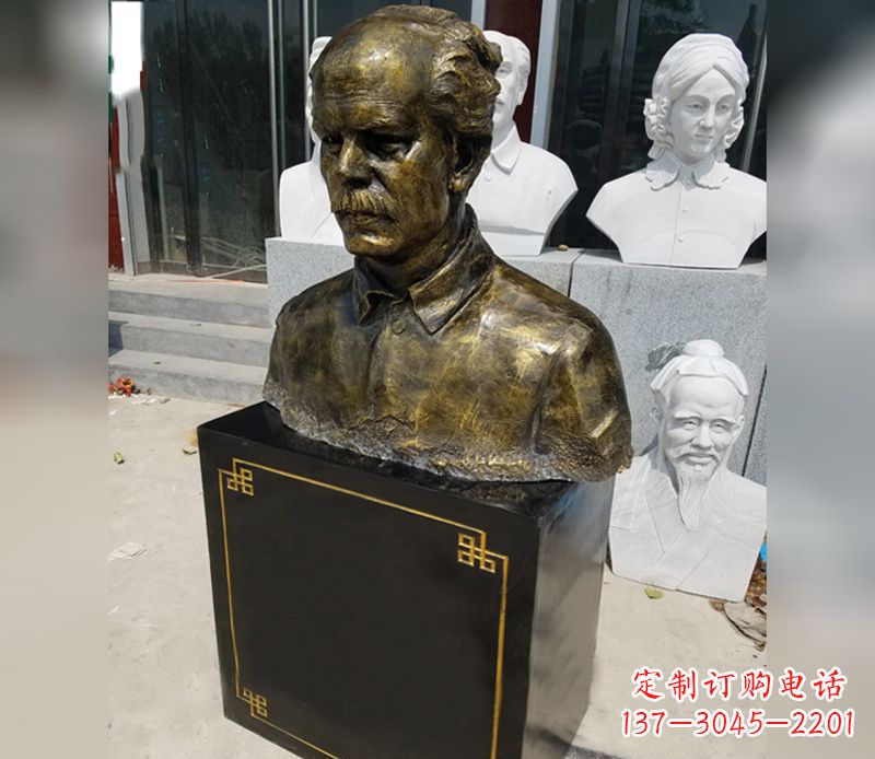内江白求恩胸像铜雕2