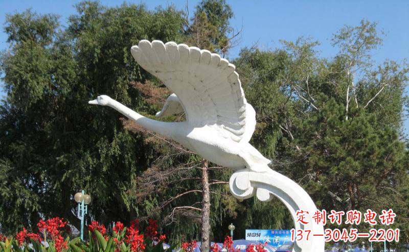 内江白天鹅大理石雕塑