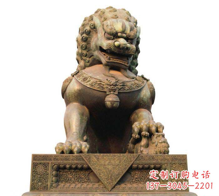 内江巍峨雄壮的狮子铜雕