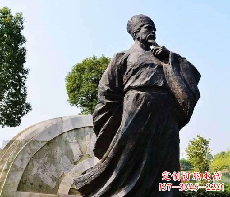 内江北宋思想家王安石铜雕