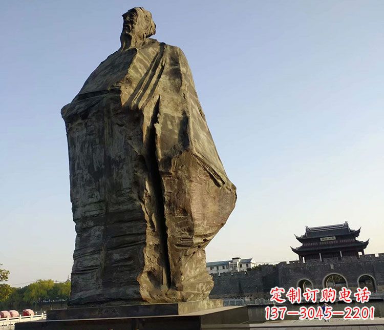 内江北宋文学家范仲淹石雕
