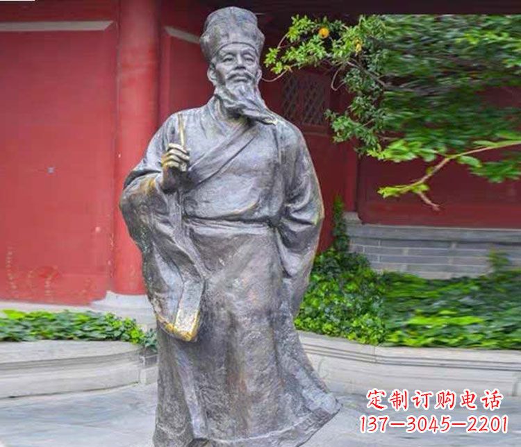 内江北宋文学家苏轼铜雕