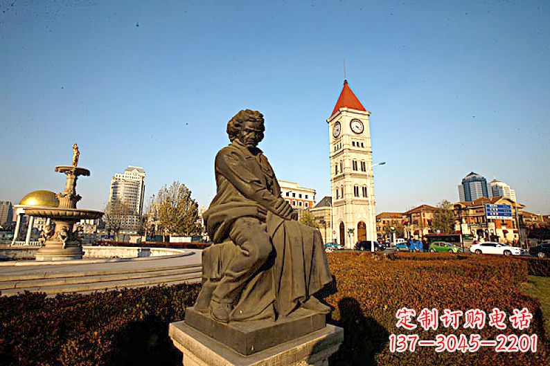 内江贝多芬头像雕塑-城市文化名人雕像