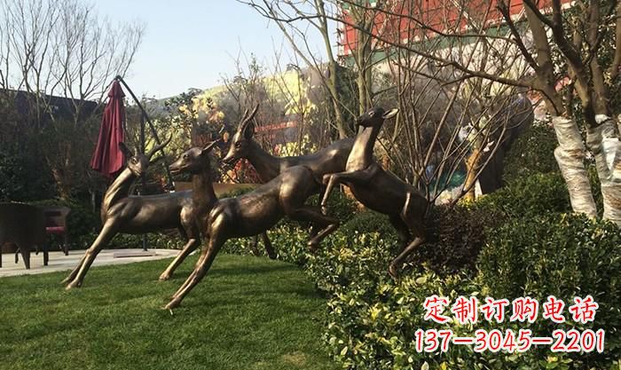 内江奔跑的小鹿铜雕