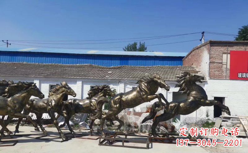 内江“马儿风采”精美铜雕