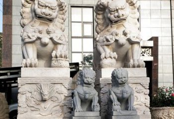 内江石狮子雕塑——守护家园的看门神