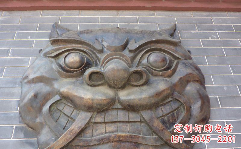 内江狴犴古代神兽铜浮雕
