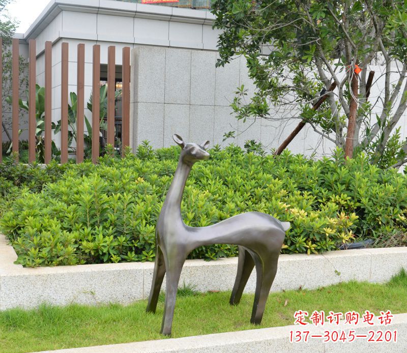内江精致鹿形铜雕