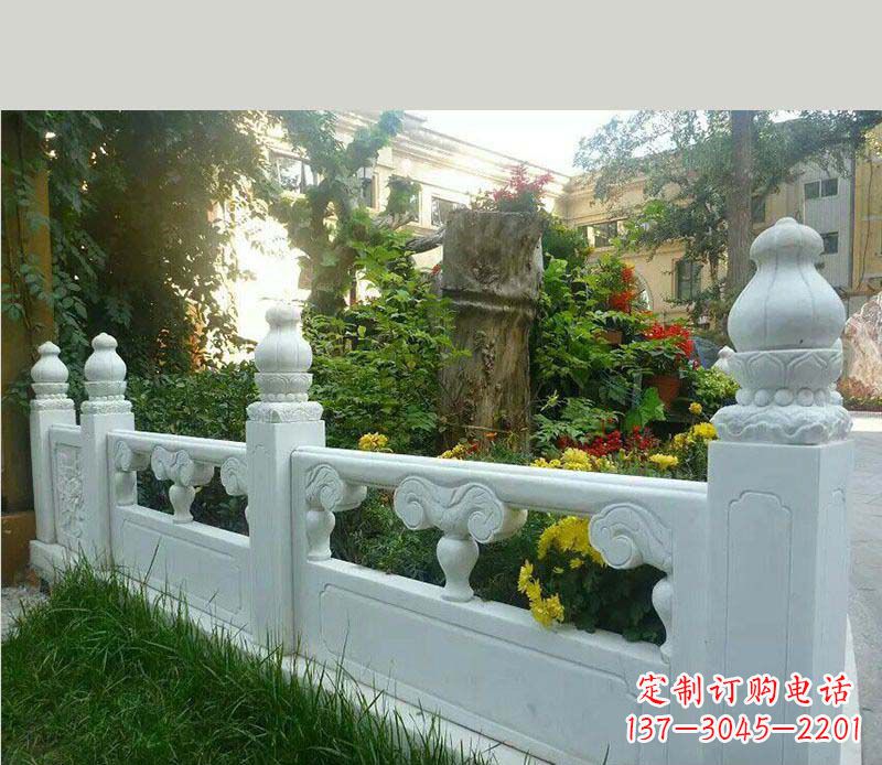 内江别墅汉白玉栏板景观石雕