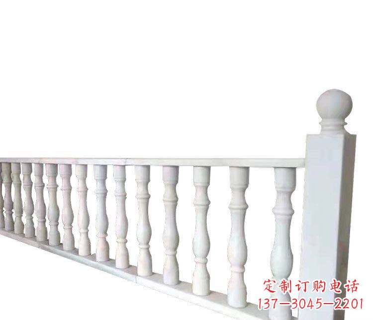内江别墅汉白玉栏杆景观石雕