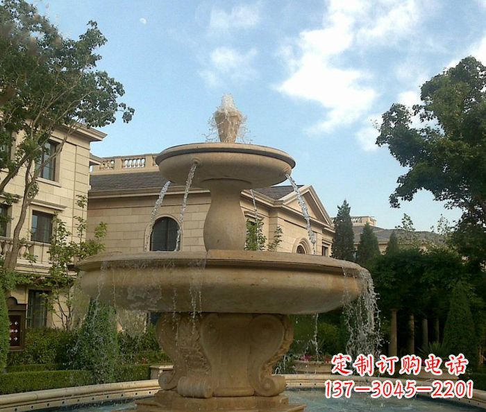 内江别墅景观大理石喷泉雕塑