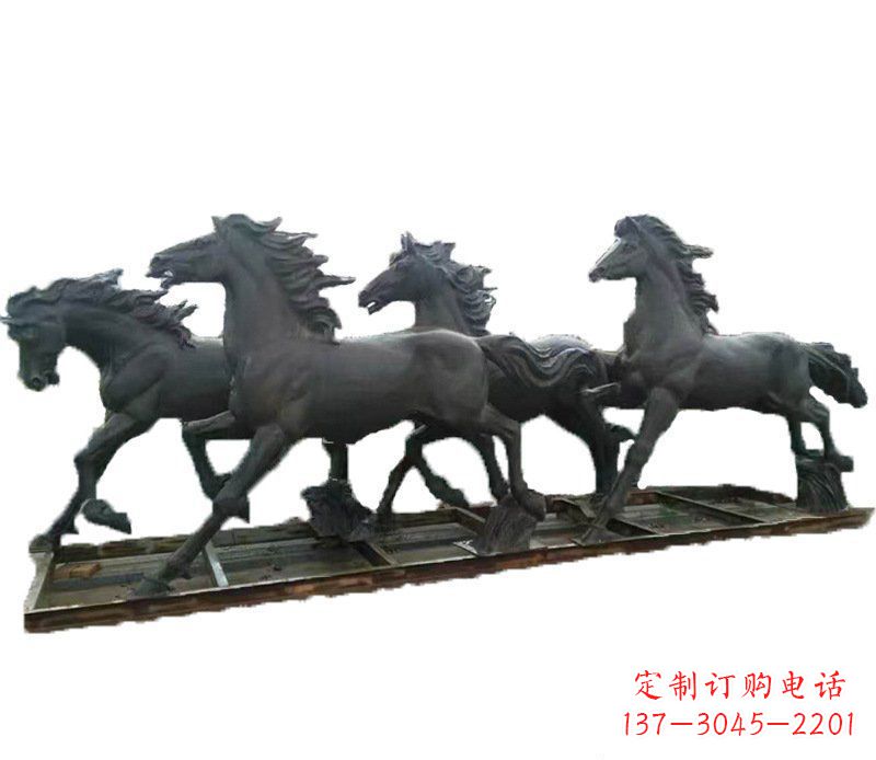 内江别墅景观动物马铜雕塑 (2)