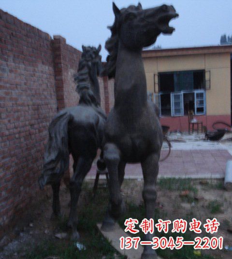 内江精美铜雕动物马