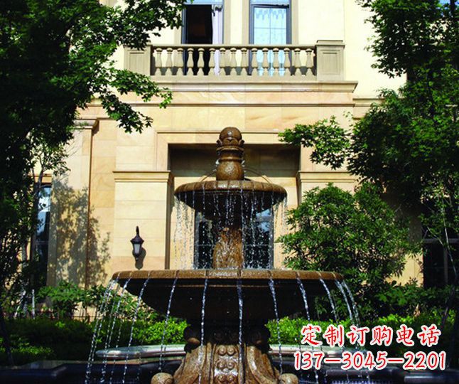 内江多层喷泉石雕——景观装饰的精美绝伦