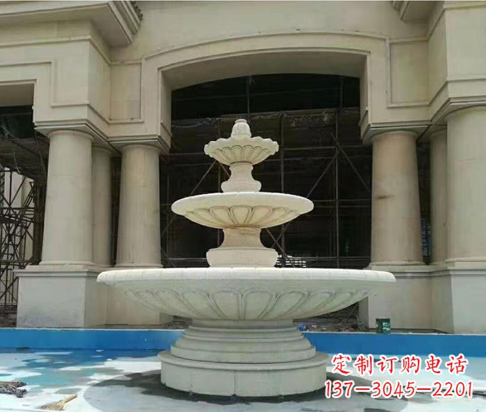 内江别墅景观多层喷泉石雕 (3)