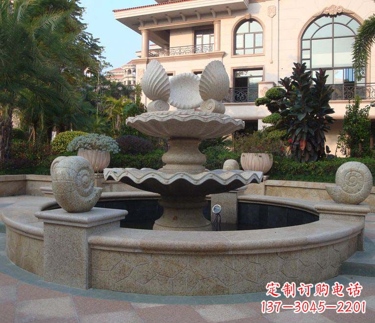 内江别墅景观多层喷泉石雕