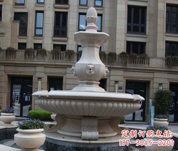 内江别墅景观欧式喷泉石雕_2