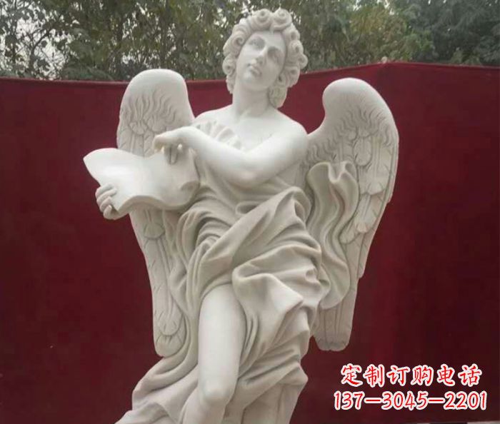内江别墅景观天使人物石雕 (2)