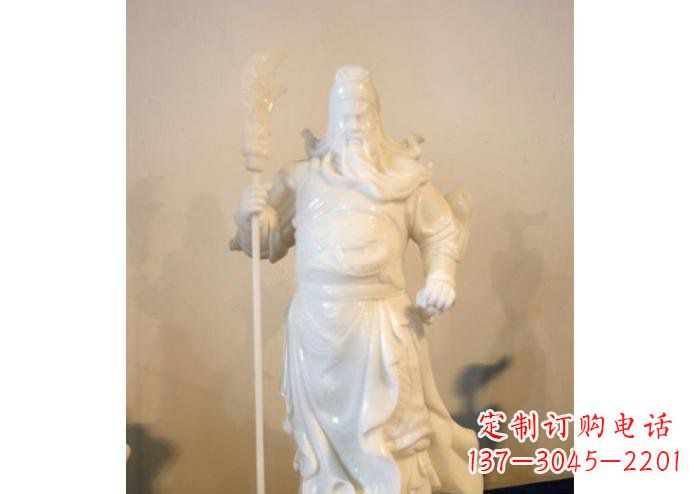 内江关公雕塑玻璃钢制作的精美杰作