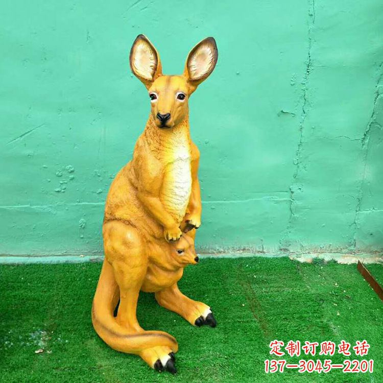 内江玻璃钢袋鼠雕塑