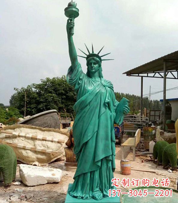 内江玻璃钢仿青铜自由女神像的雕塑