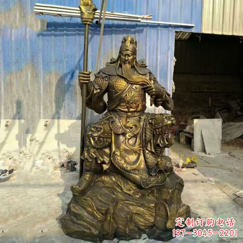 内江玻璃钢制作的关羽雕塑