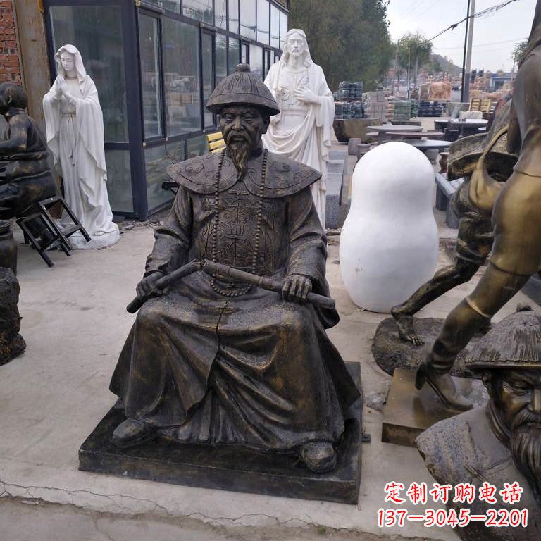 内江玻璃钢林则徐雕塑