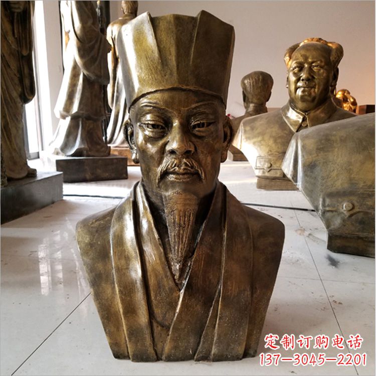 内江玻璃钢苏轼头像雕塑