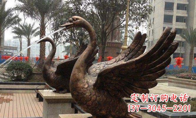 内江天鹅雕塑美丽的视觉盛宴