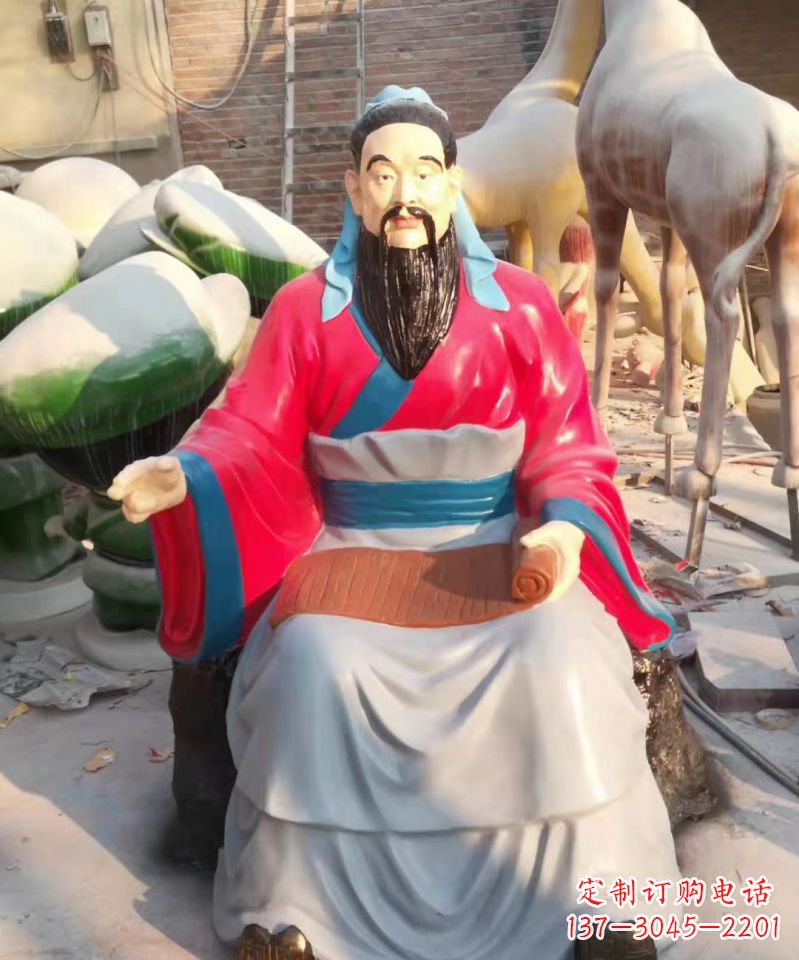 内江玻璃钢雕刻的孔子