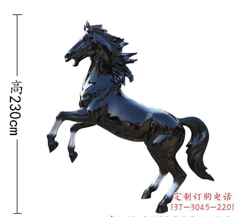 内江玻璃钢马雕塑精美外形、经久耐用