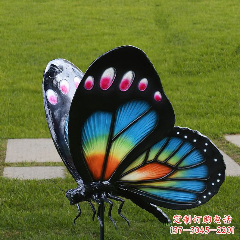 内江玻璃钢制作的蝴蝶雕塑