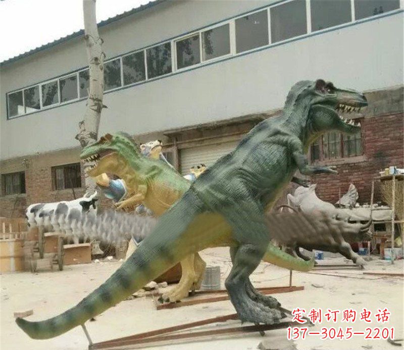 内江玻璃钢制作的恐龙雕塑