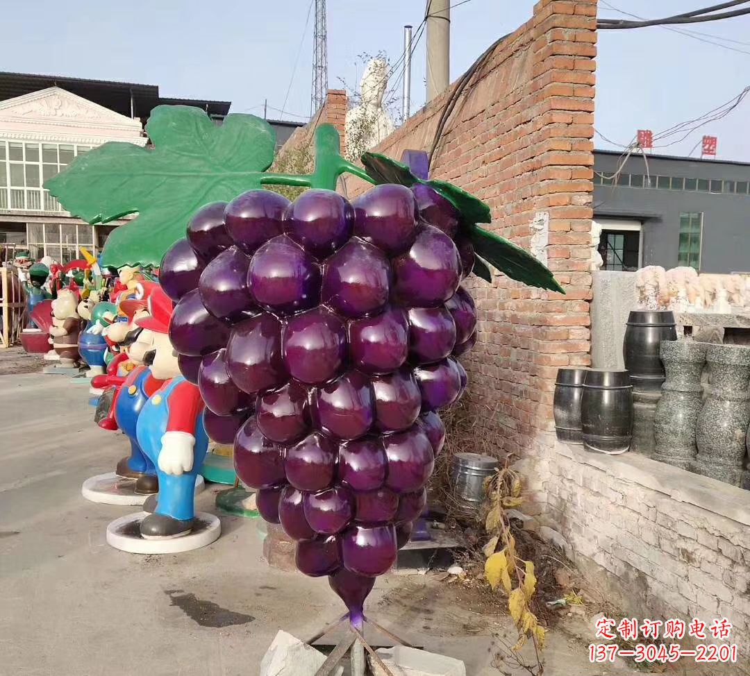 内江仿真玻璃钢葡萄雕塑