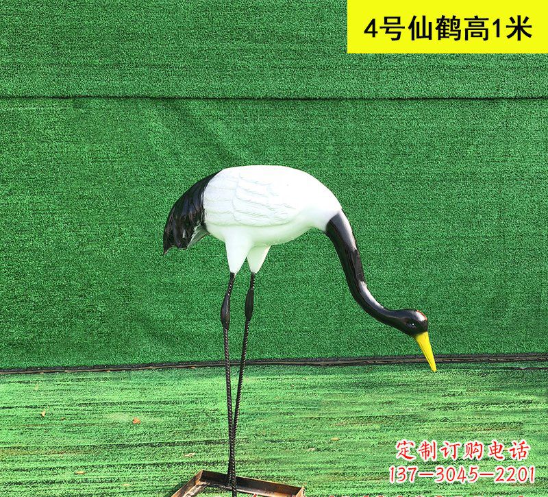内江仙鹤玻璃钢雕塑
