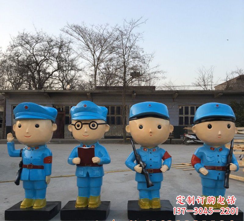内江玻璃钢制作的红军雕塑传承精神