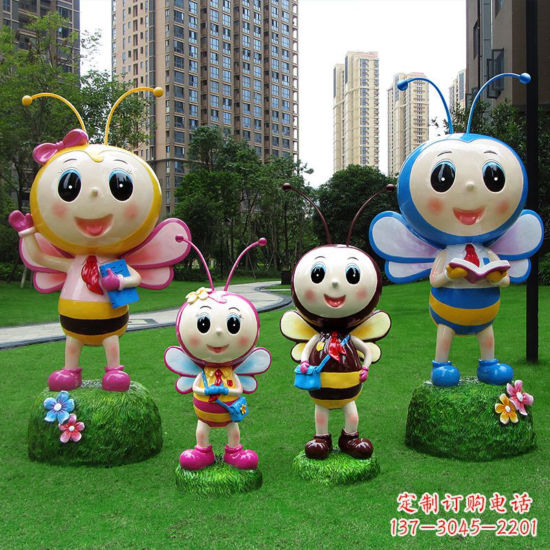 内江玻璃钢制蜜蜂雕塑让你的家园拥有自然之美