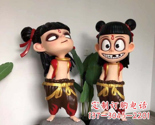 内江玻璃钢制作的哪吒雕塑一种神奇的艺术