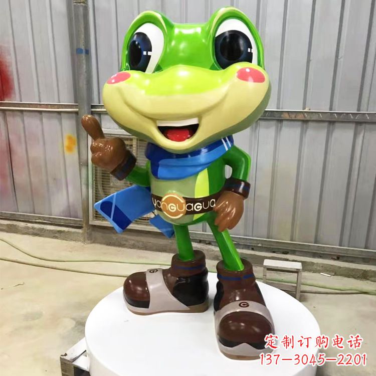 内江玻璃钢青蛙雕塑——为商场儿童游乐场增添点缀